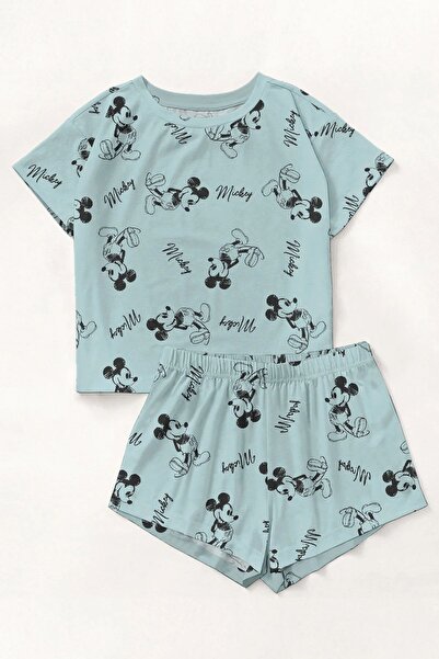 PEMBİŞ HOMEWEAR Set pijama cu mâneci scurte Mouse Supersoft basic Single Jersey