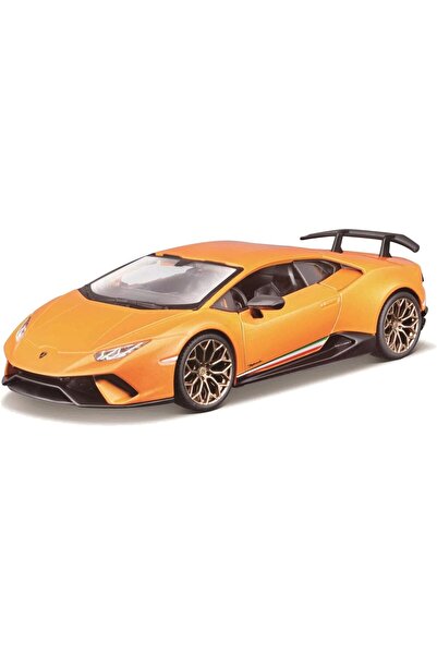 BBURAGO سيارة لامبورغيني هوراكان بيرفورمانتي برتقالية معدنية مصبوبة بمقياس 1:24