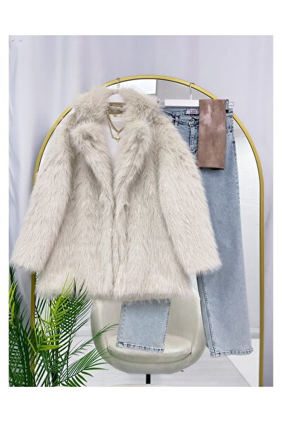 YEDİLALE Γούνινο παλτό με κουμπιά