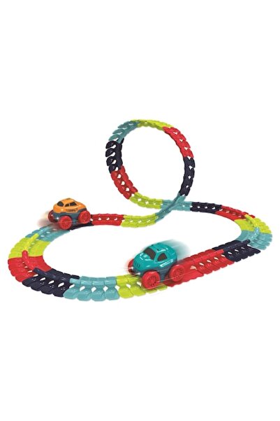 RS Toys X-Rail interchangeable track with 2 included cars, 96 pieces