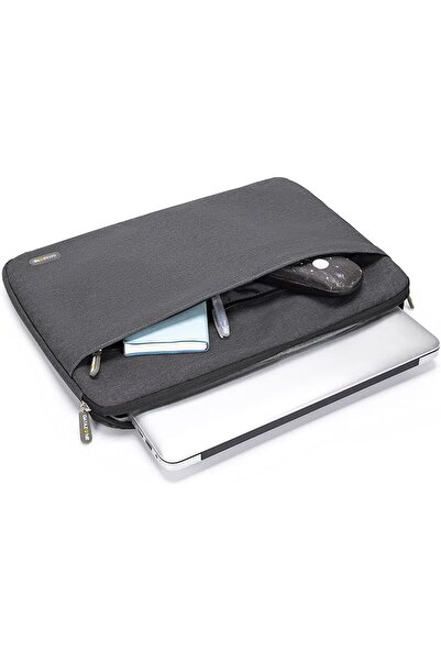 Datazone Protective Laptop Sleeve with Large Side Pocket 15.6-inch for MacBook Air/Pro - Gray, LB-2022, Nylon