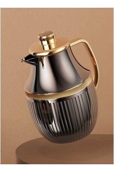 ALQANNAS ترمس شاي وقهوة فاخر سعة 1 لتر - مطلي بالتيتانيوم والذهب