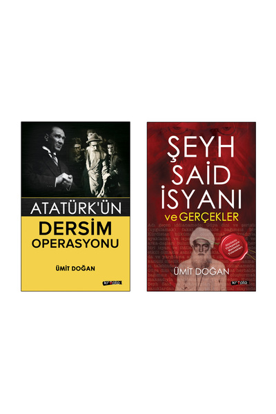 Kripto Kitaplar ATATÜRK'ÜN DERSİM OPERASYONU / ŞEYH SAİD İSYANI VE GERÇEKLER (2 Kitaplık Set) Ümit Doğan