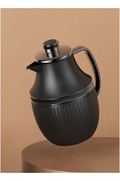 ALQANNAS ترمس شاي وقهوة سعة 1 لتر | أسود وتيتانيوم