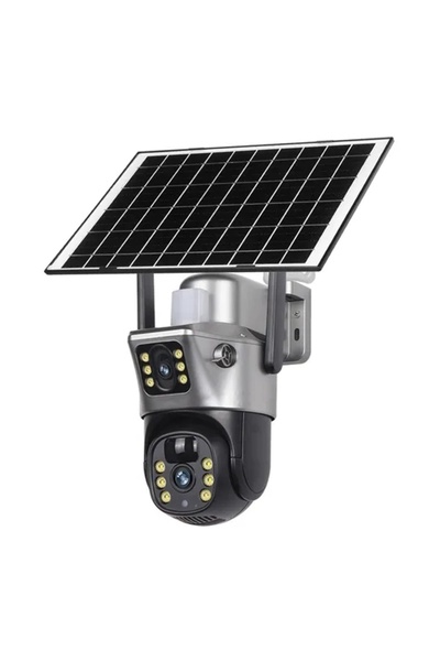 hoffmans Premium WiFi Solar Camera, Ultra HD, Dual Lens, Alarm and Night Vision
