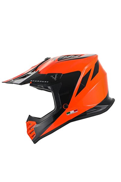 Sway - FS-618 STARDUST CROSS KASK - PARLAK TURUNCU SİYAH - XLARGE BEDEN