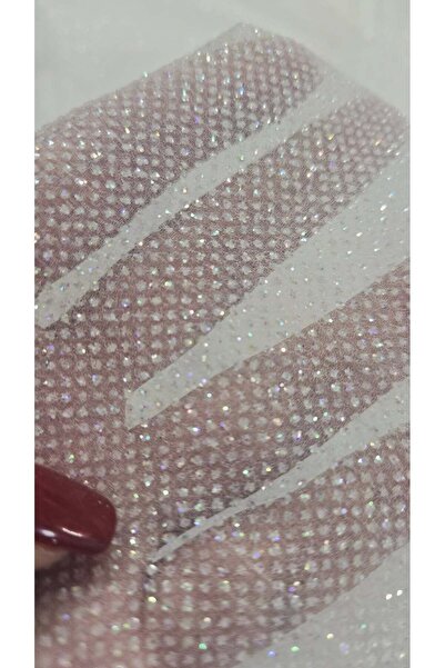 Bunoire Organza mata accesorizata cu glitter multicolor, 1x1,45 m