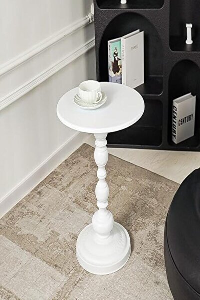 Twinkle Mart Modern Round Metal End Table Vintage Small Side Table 15.7in x 20in