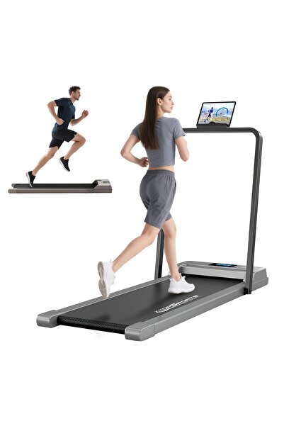 Wemart وسادة مشي قابلة للطي بقوة ٣.٠ حصان: ٣ في ١ (مقابض، أسفل المكتب، محمولة)، مزودة بإضاءة LED، وزن ٣٢٠ رطلاً. للمنازل الصغيرة.