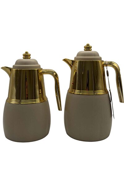 ALQANNAS 2 Piece Thermos Set for Tea & Coffee | 1L & 0.7L | 2-Year Heat Retention Warranty