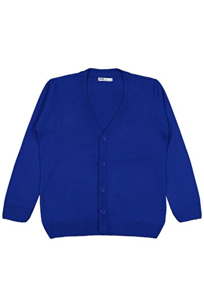 Civil Boys Basic Knitwear 6-9 Years Cardigan - Blue 8-9 Years