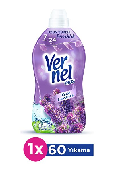 Vernel Max Konsantre Çamaşır Yumuşatıcısı Taze Lavanta 1440ml (60 Yıkama)