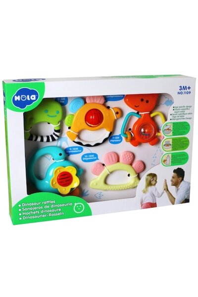 Hola Set 5 Zornaitori Dinozauri Multicolori