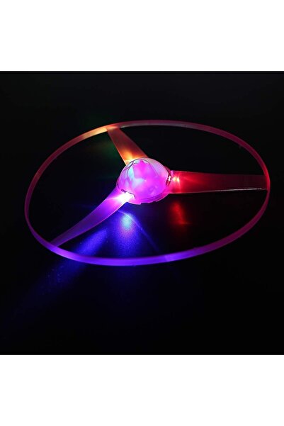dalip Flying Disc Toy - Manual Plastic Thrower with Blue Lights