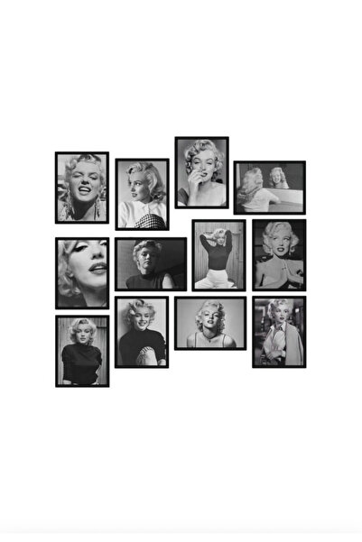 TABLOX Marilyn Monroe 12 Parça MDF Tablo Seti