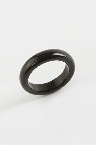 ZERO LAND Lvsqvr Agate (143636) Natural Stone Ring-Black