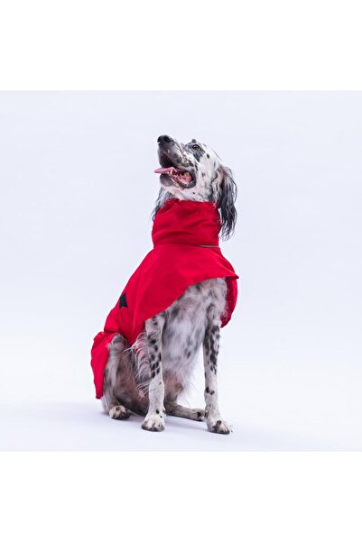 Pawstar Red Colombia Prime Dog Raincoat for Medium and Large Breeds Dog Clothing Waterproof Rain