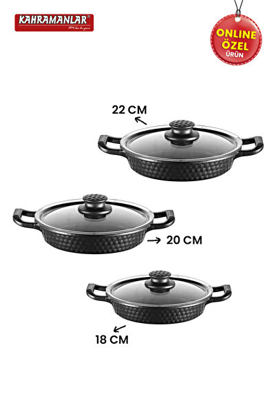 Kahramanlar Premium 6 Piece Cast Iron Cookware Set