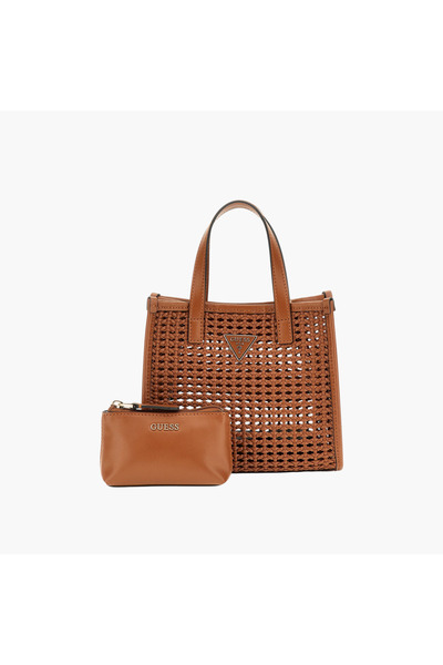 Guess Woven Mini Tote Bag Set
