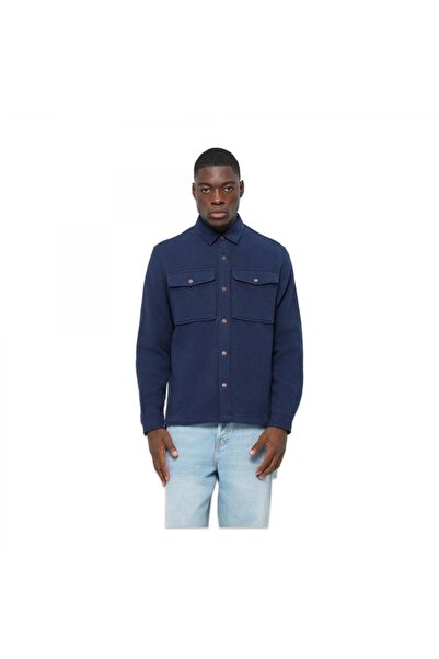 Timberland Tb0A44Tn Corduroy Collar Utility Over Gömlek Lacivert Erkek Gömlek