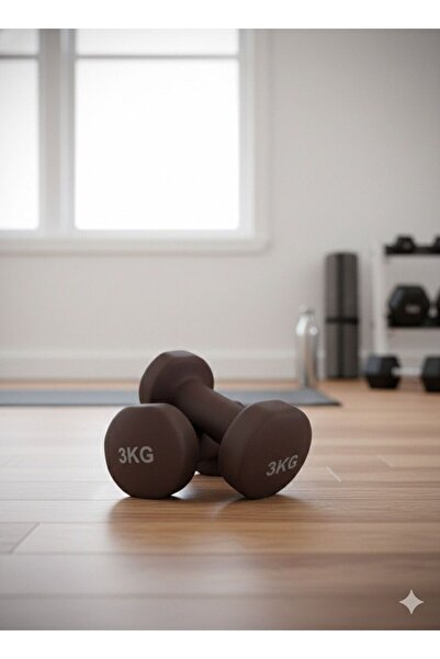 HEPİTOP Vinly Neoprene Kaplamalı Döküm Demir Dambıl Estetik Soft Pilates Fitn...