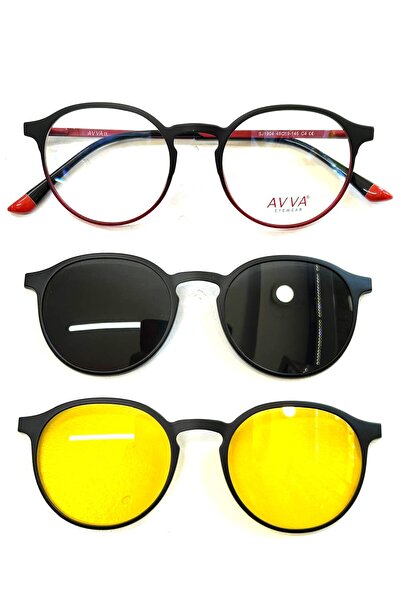 Avva 1904 C4 Polarized&Anti-Glare Clip-On Unisex Sunglasses