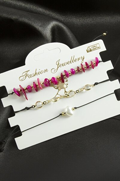 ZERO LAND LVSQVR 3 قطع سوار من الأحجار الطبيعية على شكل نجمة مكسورة (140825)-...