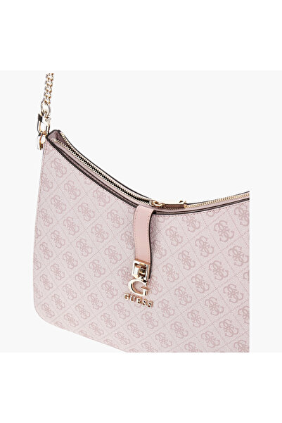Guess Monogram Hobo Shoulder Bag