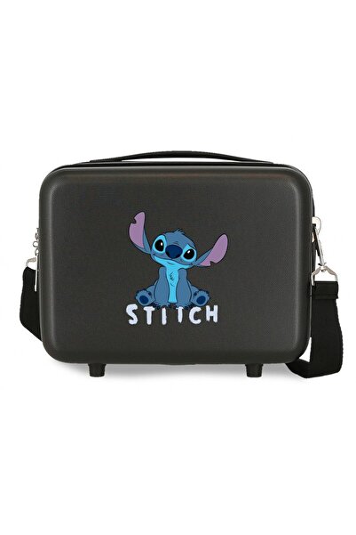 Disney Geanta calatorie copii, Stitch Cute, ABS, adaptabila, neagra, 29x21x15 cm