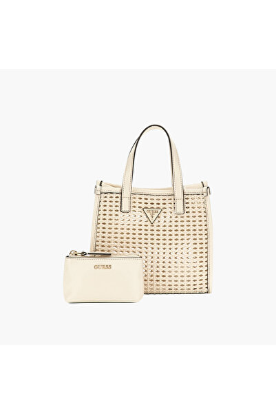 Guess Woven Mini Tote Bag Set