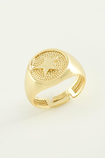 ZERO LAND LVSQVR Yıldız Metal (144411) خاتم-لون فضي