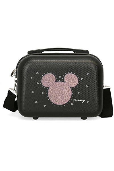 Disney Geanta calatorie copii, Mickey Studs, ABS, adaptabila, neagra, 29x21x15 cm
