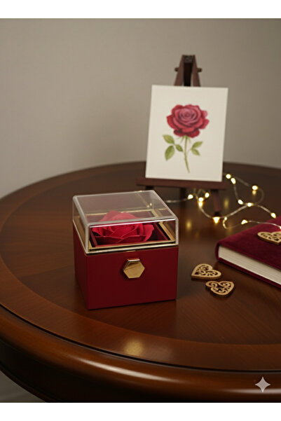 Kaan Accessoire Crown Your Romantic Moments: Luxurious Burgundy Transparent L...