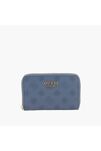 Guess Embossed Zip-Around Wallet