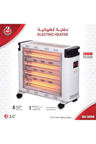 LC Electric Heater DLC-36260 | 4 Heating Tubes | 2400W