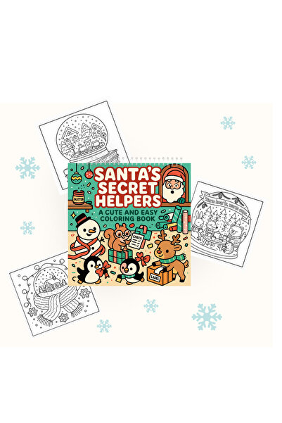 OBRO Βιβλίο Χρωματισμού με Χοντρές Σελίδες OBRO® - Οι Βοηθοί του Άγιου Βασίλη...