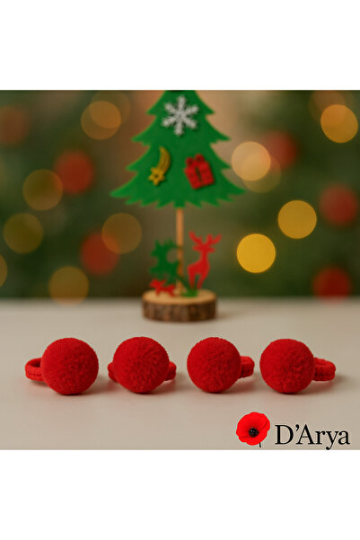 Darya دبوس شعر للأطفال باللون الأحمر من دي دي 584 (مجموعة من 4)
