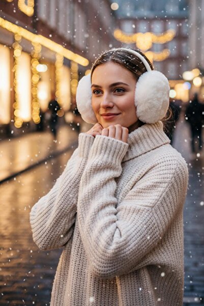 Eke Tekstil Plush Foldable Soft Textured Headphone