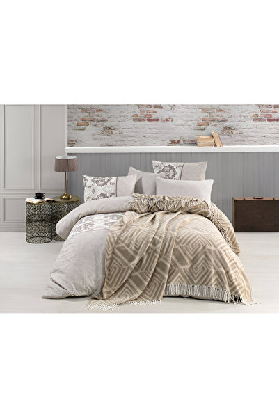 Sudemhome Cotton Double Jacquard Bed Sheet and Blanket Set