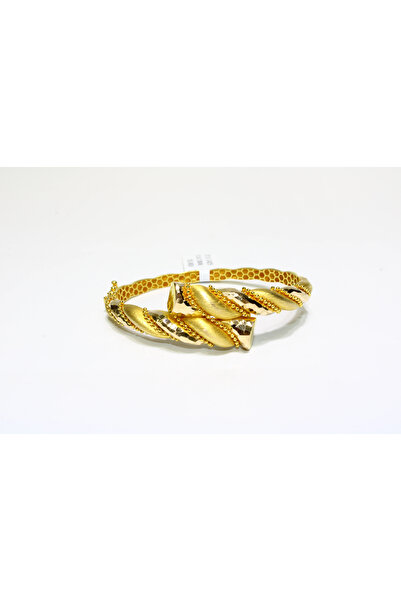 REDMOON GOLD 14 Ayar Altın Dorikalı Fantezi Kelepçe Bilezik 10.48 GR