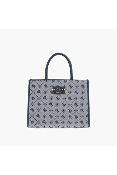 Guess حقيبة توت بنقشة مونوغرام