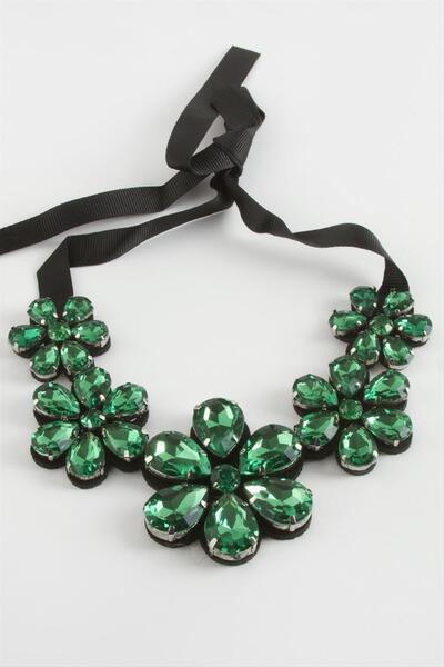 ZERO LAND قلادة LVSQVR بحجر البابونج (112428) - لون فضي