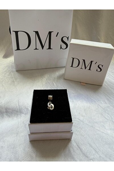 DM’s Silver 2 Mini İç İçe Kalpler Gümüş Charm’ı