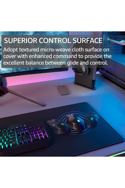 Generic Extended Gaming Mouse Pad 31.5 x 11.8 inches - Black