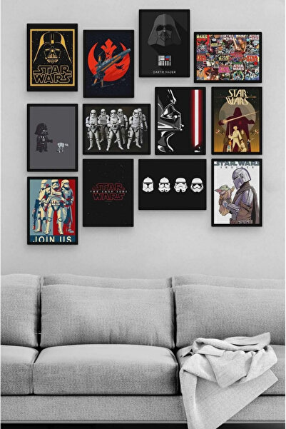 TABLOX Σετ ζωγραφικής από ξύλο MDF 12 τεμαχίων Star Wars