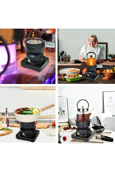 Sumkyle Electric Charcoal Fast Starter, Fire Burner Stove for Hookah, BBQ, Fire Starter Coconut Shell