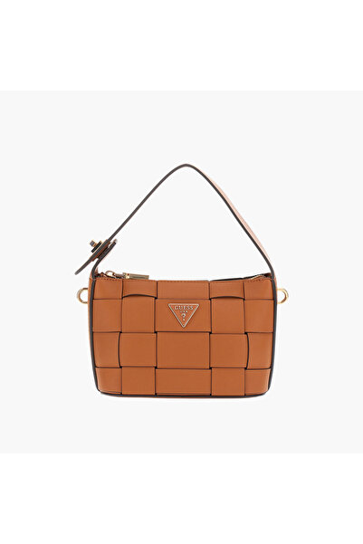 Guess Woven Design Shoulder Bag