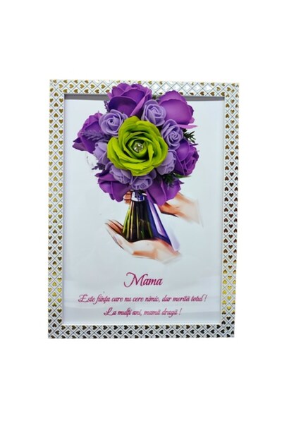 T&M Personalizare Tablou înrămat A4 (30x21 cm) - „Mama nu cere nimic, dar mer...