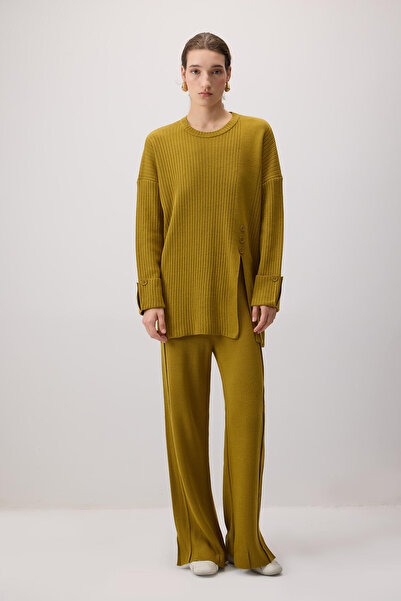 Touché Privé بدلة تريكو مفصلة بأزرار