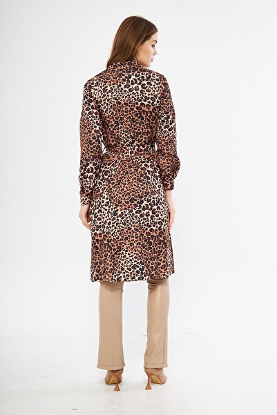 comstar Astarsız Cepli Düğmeli Kuşaklı Yazlık Trenç